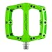 AZONIC | Fahrrad-Pedale | MTB Downhill Mountainbike BMX | Extrem haltbares faserverstärktes Nylon-Pedal, Hochwertige Lager- und Achsentechnologie, Langlebige DU-Buchse | Blaze Pedal | Grün