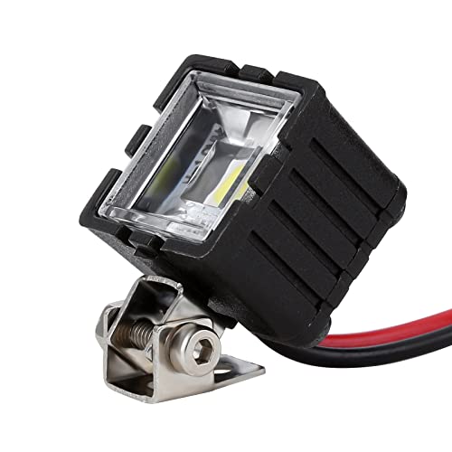 INJORA RC Scheinwerfer RC LED Lichter für 1:10 RC Crawler Axial TRX4 TRX6 SCX10 90046 Wraith RR10 MST Redcat (Square) – Ansicht 3