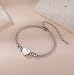 Imagen de EUEAVAN Pulsera cristiana con versículos bíblicos y cuentas de corazón