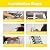 10FT Attic Ladder Pull Down System, 12 Steps Aluminum Alloy Attic Stairs, Maximum Load Capacity 700 LBS, Attic Stairs Suitable for Attics, Basements, Warehouse