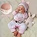 BABESIDE Silicone Baby Doll - 20-Inch Lifelike Reborn Baby Dolls Sweet Smile Realistic-Newborn Real Life Sleeping Girl with Toy Accessories Gift Set for Kids
