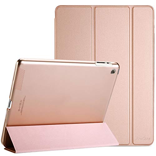ProCase Funda iPad 2 3 4 - Carcasa Folio Ligera Delgada con Tapa Inteligente Reverso Translúcido Esmerilado Soporte para 9,7