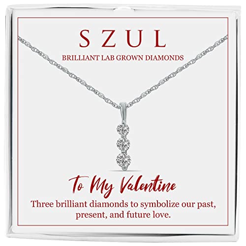 Collier exquis en diamants de laboratoire