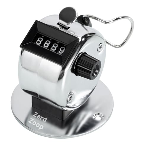 Zard zoop Metal Handheld Tally Counter Lap-Counting Devices, namely, counters for use During Sporting Activities