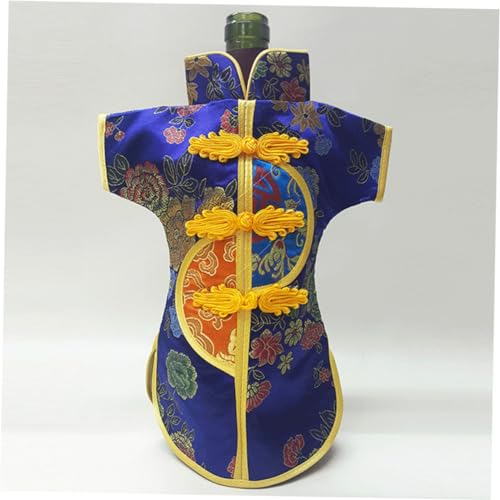 Bolsa de botella de vino de seda para transformar botellas simples en centros de mesa 3