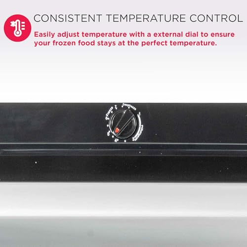 Image of Frigidaire 10 Cu. Ft. Upright Convertible Fridge /Freezer, Reversible Door, Removable Glass Shelves, Adjustable Controls, Platinum Finish