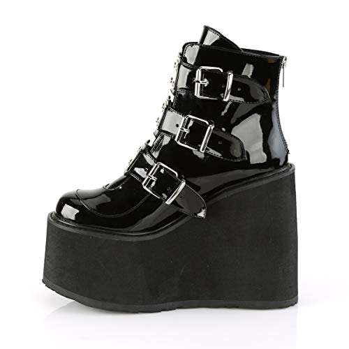 Demonia SWING-105 Women's Ankle Boots, Black Patent, 73