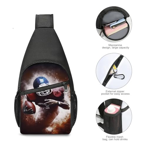 Mochila de bandolera deportiva para senderismo y uso casual miniatura 5