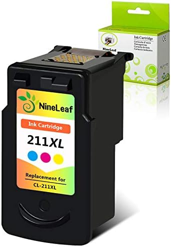 NineLeaf Remanufactured High-Yield Ink Cartridge Compatible for Canon CL-211XL CL211XL CL 211XL 2975B001 PIXMA MP495 IP2700 MP490 MP480 MP280 MX330 MX340 XM410 MX420 MX350 Printer (Tri-Color,1 Pack)