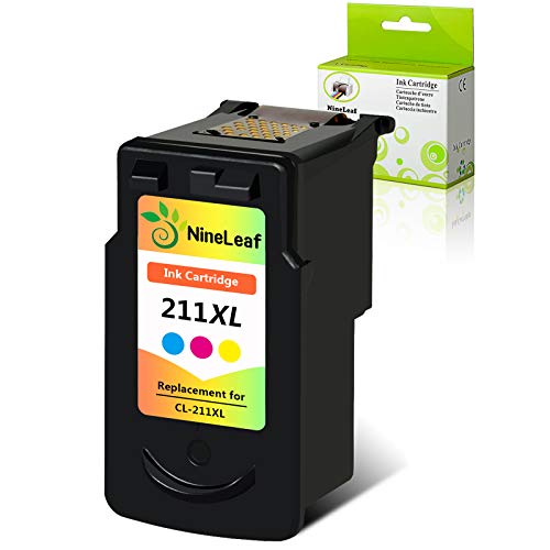 Nineleaf Remanufactured High-Yield Ink Cartridge Compatible For Canon Cl-211Xl Cl211Xl Cl 211Xl 2975B001 Pixma Mp495 Ip2700 Mp490 Mp480 Mp280 Mx330 Mx340 Xm410 Mx420 Mx350 Printer (Tri-Color,1 Pack) #TOP13