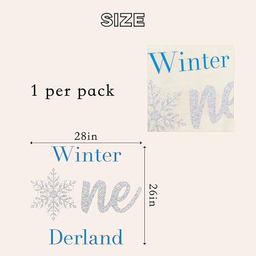 Sticker decorativo Winter Onederland para cumpleaños miniatura 2