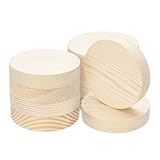 Disques en bois naturel brut:Disques en bois massif de qualité supérieure, fabriqués à partir de bois naturel massif avec des motifs de grain apparents., idéal pour les plaques en bois à faire soi-même, décor à la maison rustique, et la fabrication de panneaux en bois qui ajoutent de la chaleur à n'importe quel espace
