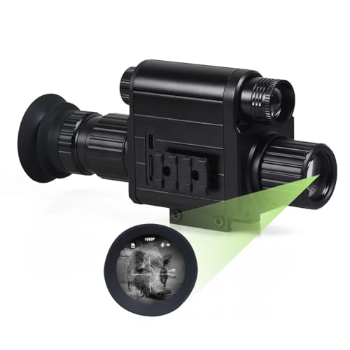 HMWOKPOT M5 Digital 1080P Day & Night Vision Scope Monocular Camera with Built-in 850 Or 940Nm Infrared IR Flashlight,M5~16mm~940nm