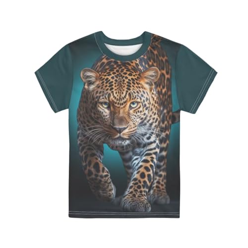 Image of Xhuibop Kids T Shirts for Boys Size 3-16 Girls Short Sleeve Sportswear Active Tops