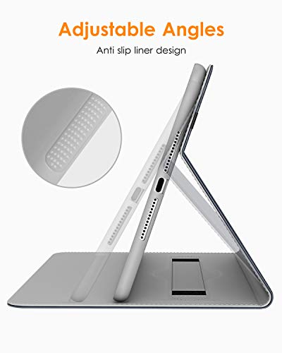 Dtto New Ipad 9.7 Inch 5Th/6Th Generation 2018/2017 Case With Apple Pencil Holder, Premium Leather Folio Stand Cover Case For Apple Ipad 9.7 Inch, Also Fit Ipad Pro 9.7/Air 2/Air - Blue #TOP4