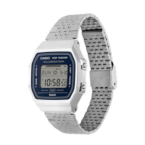 Image of Casio Vintage ABL-100WE-2ADF Digital Blue Dial Unisex Silver Stainless Steel Band (D444)
