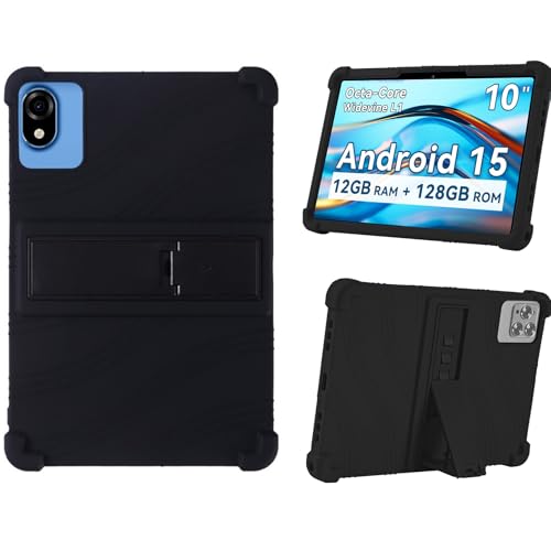 Silicone Case for 10.1 inch Android Tablet case Soft Friendly Cover for Android 15 Tablet 10 inch 2025 Case for ROWT A10 Tablet 10.1 for SVITOO/BYYBUO/KADYBE 10.1 inch