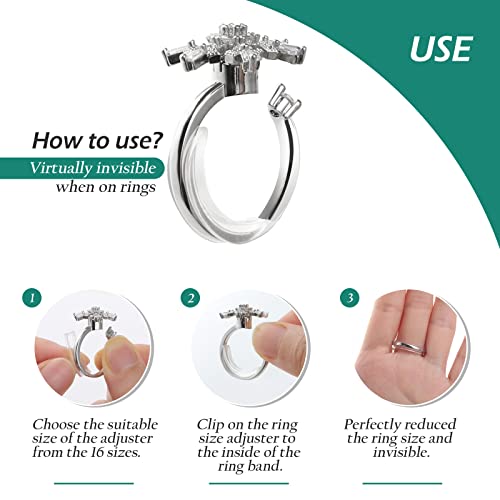 GeeRic Onzichtbare ringmaatversteller losse ringen ringverstelling maat geschikt voor alle ringen ring Guard spacer met… - Image 5