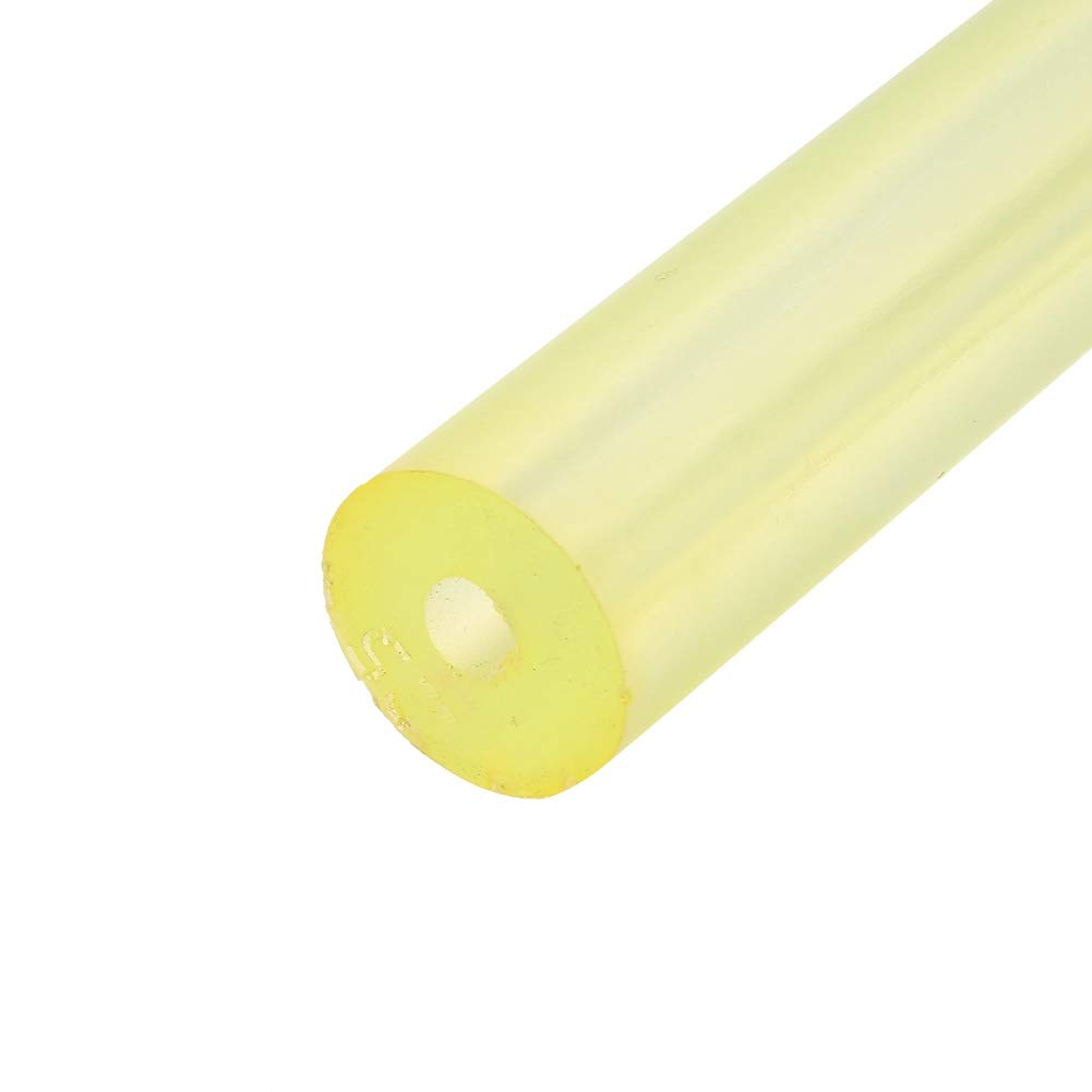 Hochwertiger Runder Hohler PU-Stab aus Polyurethan, Gelber Hohler Rundstab, Elastischer Gummi, Runder Federsteg, 20–40 Mm Außendurchmesser, 8 Mm, Bohrung, 500 Mm * 8 * 500(1pcs))