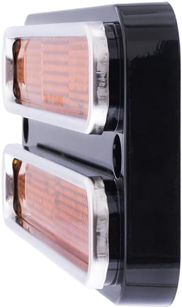 United Pacific CML6872A 18LED Side Marker Light w/Stainless Steel Trim for 1968-72 Chevy & GMC Trucks, Sealed Electronics, 12V DC - Amber (ONE Unit)