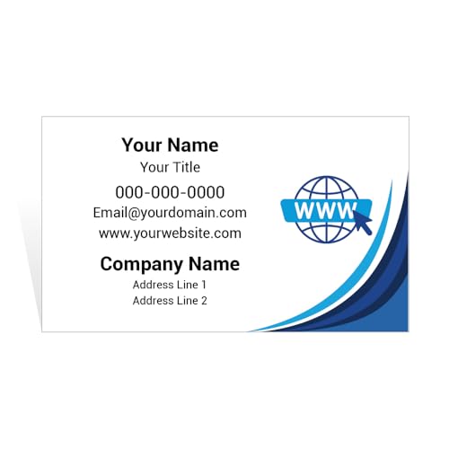 Custom Business Cards for Web Hosting Providers & Data Centers – 16 Pt Cardstock – Personalized Cloud Infrastructure, Server Admin, and Managed IT Networking Cards (Global Domain)