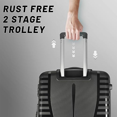 Aristocrat Airpro 3-Piece Jet Black Luggage Set Pack of 3 - Image 3