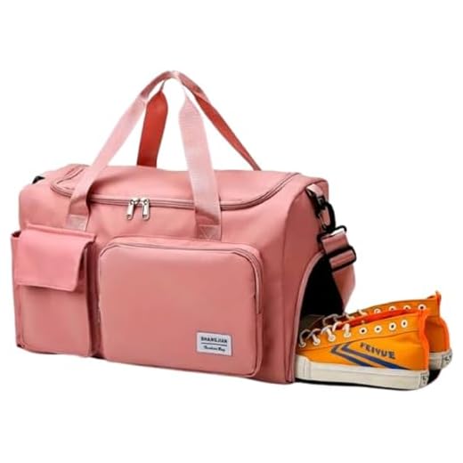 BOLSA ACADEMIA ESPORTIVA - Mala Feminina Masculina para Academia Viagem Com Porta Tênis Praia Clube Prática De Esportes (Rosa)