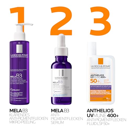 La Roche-Posay Anthelios UVMUNE 400 Anti-Pigmentflecken Fluid LSF 50+, Effektiver Sonnenschutz mit Mexoryl 400 gegen langwellige UV-Strahlen, Für zu empfindliche, zu Pigmentflecken neigende Haut, 50ml 5