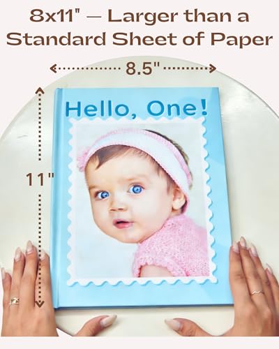 Libro de Fotos Personalizado | Álbum Fotográfico de Tapa Dura 8x11" con Páginas Glossy Impermeables y Apertura Total | 18 Páginas Premium para 30-40 Fotos (hasta 70 con diseños creativos) | Álbum de Boda, Libro de Recuerdos del Bebé, Scrapbook miniatura 2