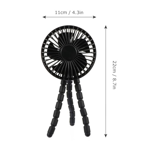 Ventilateur de bureau avec maintien de téléphone portable Holibanna