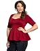Posh Ponte Peplum Top