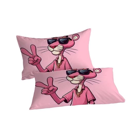 Housse de couette léopard rose en microfibre infroissable pour un lit double facile à border - 7