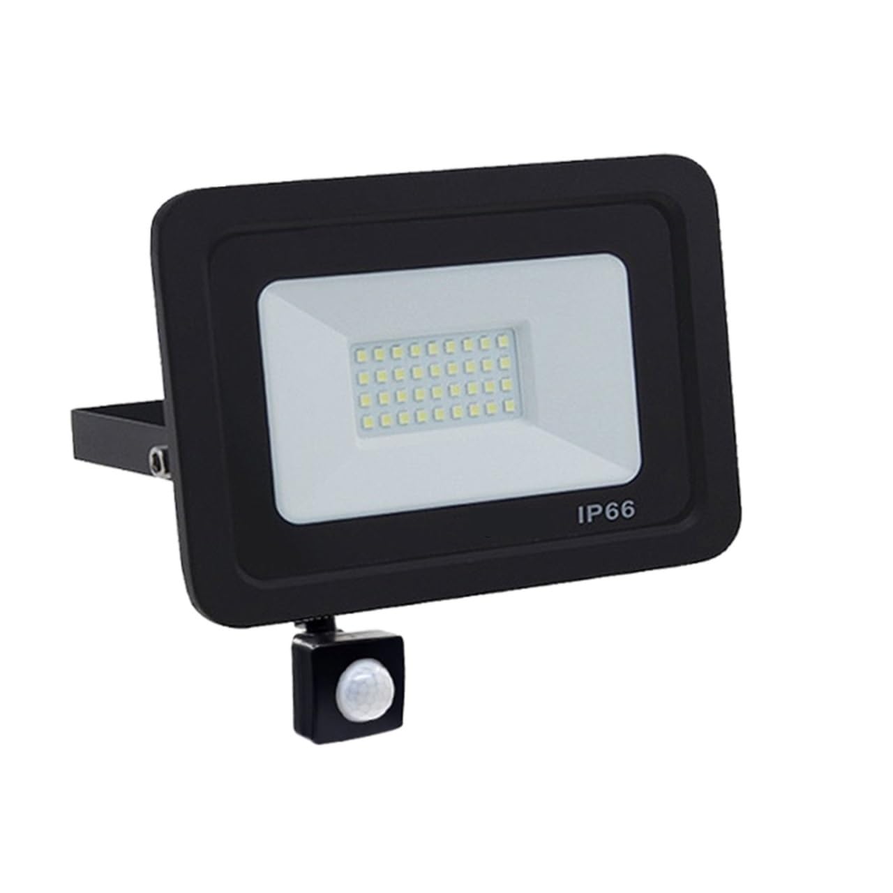 Foco LED para exteriores de 50 W con sensor de moto, impermeable, para jardín y calle, blanco frío, foco de proyecto para brid cuadrado