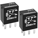 Relay 05269988AA (Set of 2), 5 Pins 12V 10A Automotive Multipurpose Relay Compatible for Chrysler, Dodge, Jeep, and Plymouth Vehicles