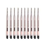 U Brands Monterey Ballpoint Ink Refill, Set of 10, Bold (1.0 mm) Point, Black Ink