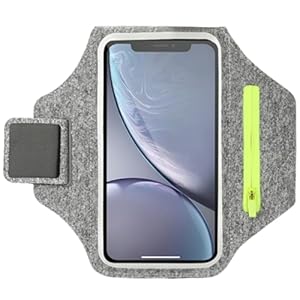 HSTWODE Sportarmband mit Kopfhörer Tasche
