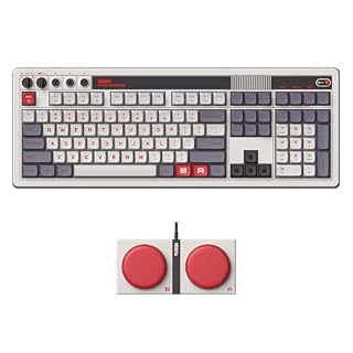 8BitDo Retro 108 Mechanical Keyboard with 108 Keys and Integrated Numpad