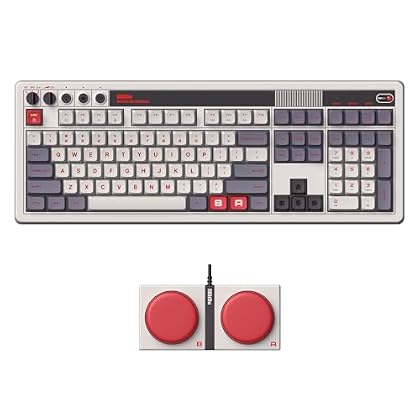 8BitDo Retro 108 Mechanical Keyboard with 108 Keys and Integrated Numpad