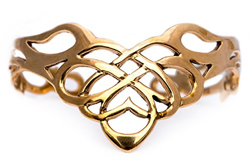 Windalf Keltischer Frauen Armreif RIGANA Ø 5.5 cm Keltischer Schmuck Hochwertige Bronze