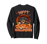 Photo Gallery buon halloween divertente rottweiler pumpkin moon halloween felpa Photo Gallery buon halloween divertente rottweiler pumpkin moon halloween felpa