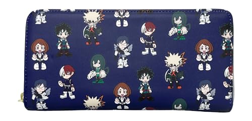 Loungefly My Hero Academia Allover Print MHA Zip Around Wallet2