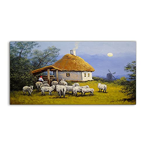 Photo murale acrylique Chata Mill Landscape 120x60cm pour sublimer votre salon ou chambre