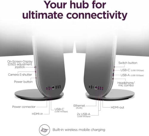 Image of Lenovo Yoga AIO Desktop Copilot 27 inch QHD IPS 120Hz W /Lift, Rotate, & Swivel | 16-core Intel Ultra 7-255H, 16GB LPDDR5X, 2TB SSD, Intel Arc GPU, WiFi 7, BT 5.4, 5MP IR Webcam, Win 11 Pro W /KB & Mouse