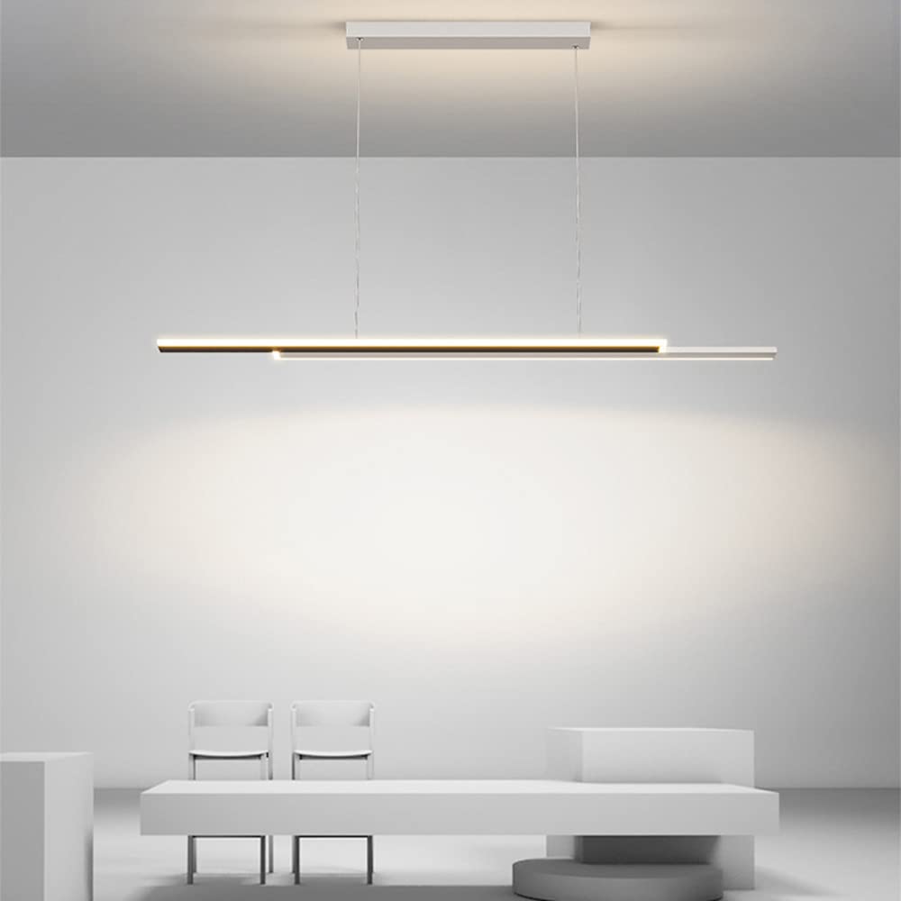 Suspension LED linéaire dimmable 110 cm pour éclairer votre table