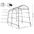 unho 87inch Metal Garden Trellis Arch for Climbing Plants - Polyethylene-Coated Anti-Rust, Heavy Duty, Wide Walk-Through Outdoor Arch with Net, for Cucumber Tomato Squash Zucchini Peas Grape Flowers