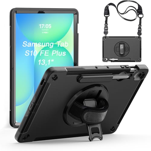Étui Tab S10 FE+ Plus antichoc Junfire pour travailler et voyager en toute sécurité