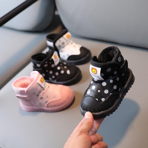 Baby Girls Boys Boots Led High Top First Walking Shoes Cotton Inner Luminous Light up Casual High Heels Shoes3