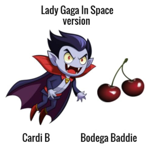 Page de couverture de Cardi B -Bodega Baddie- Lady Gaga In Space Version