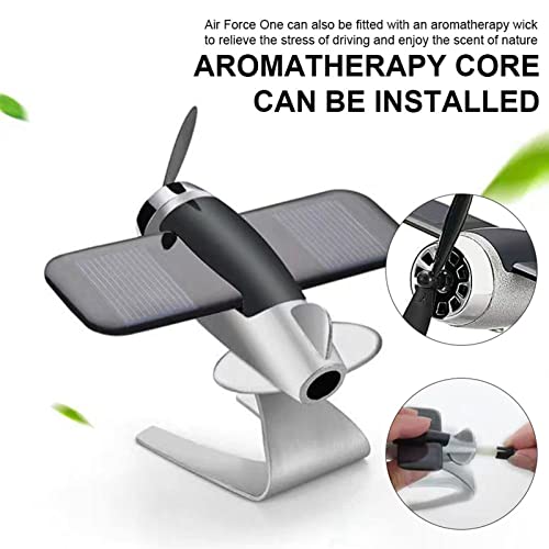 Meideli Car Air Fresheners Solar Energy Rotating Spiral Plane Car Aromatherapy Diffuser, Aroma Diffuser Car Interior Accessories Desktop Aromatherapy Ornaments, Gift For Woman, Man, Car Enthusiast Red #TOP4