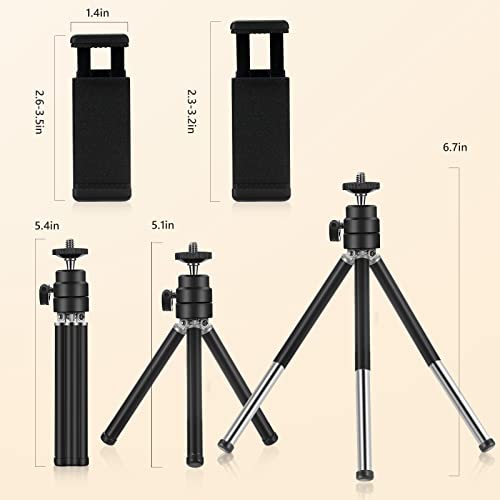 Mamawin Lightweight Mini Webcam Tripod For Logitech Webcam C920 C922 Small Camera Tripod Mount Cell Phone Holder Stand (Red) #TOP3